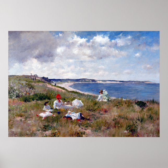 Póster William Merritt Chase Idle Hours (Frente)