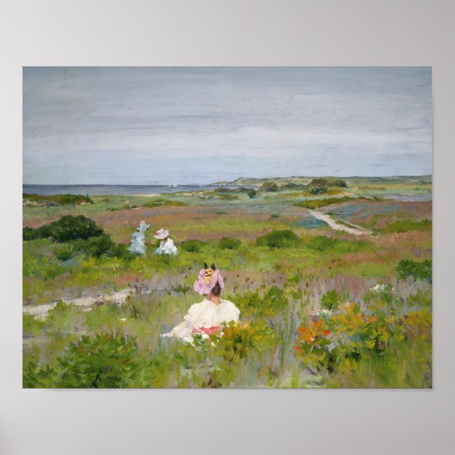 Póster William Merritt Chase - Landscape - Shinnecock, (Frente)