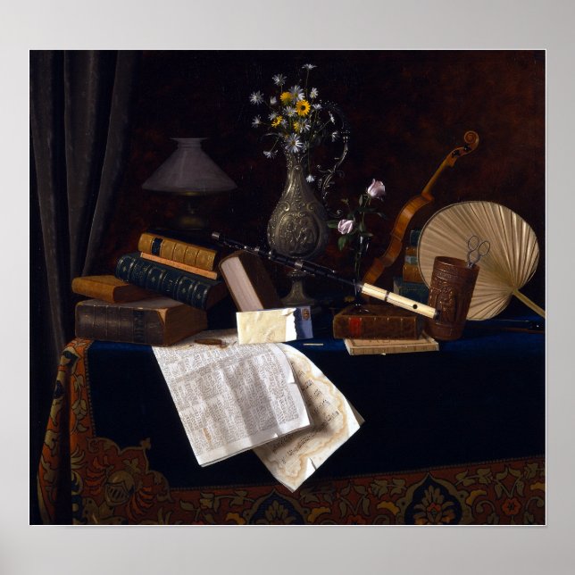 Póster William Michael Harnett Ease (Frente)