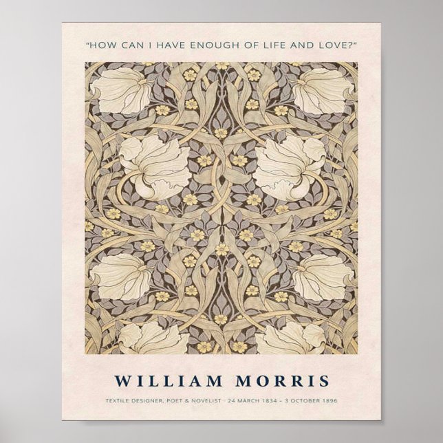 Póster william morris (Frente)