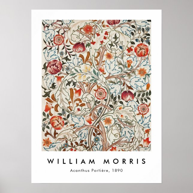 Póster William Morris Acanthus Portiere (Frente)