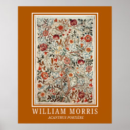 Póster William Morris Art Acanthus Portière Poster