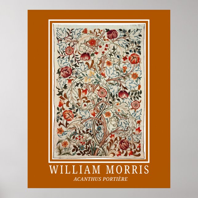 Póster William Morris Art Acanthus Portière Poster (Frente)