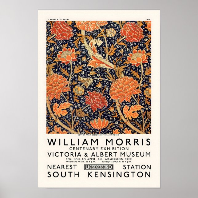 Póster WILLIAM MORRIS Autumn Leaves (Frente)