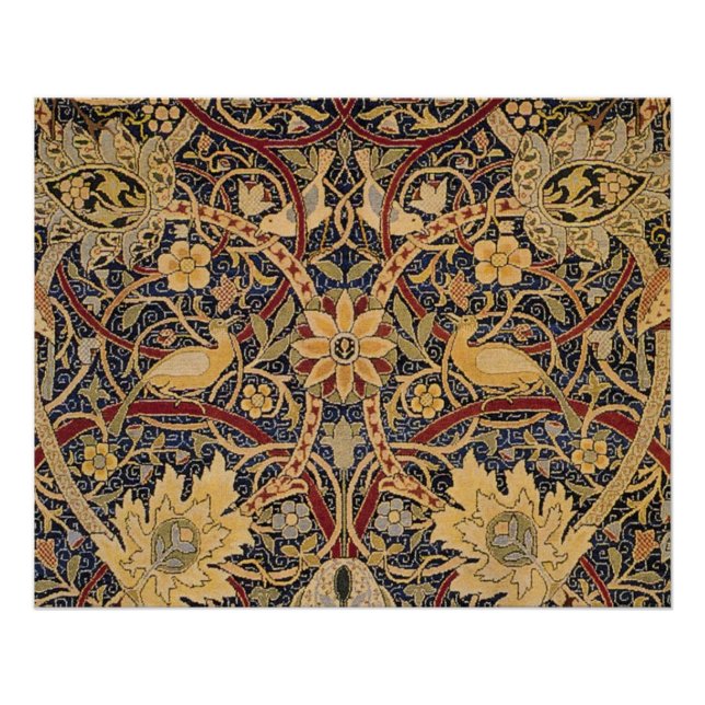Póster William Morris Bullerswood Faux Tapestry (Anverso)
