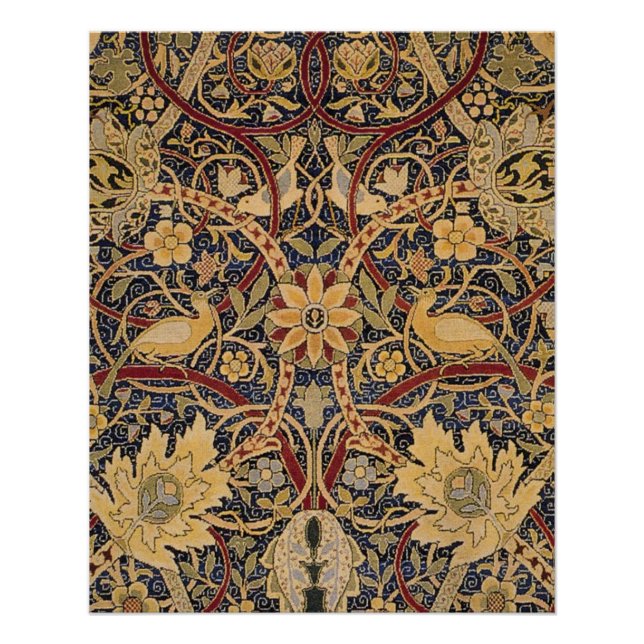 Póster William Morris Bullerswood Faux Tapestry (Anverso)