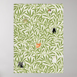 Póster William Morris Cat