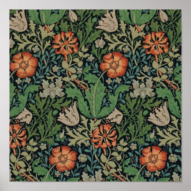 Póster William Morris Compton Wallpaper Classic (Frente)