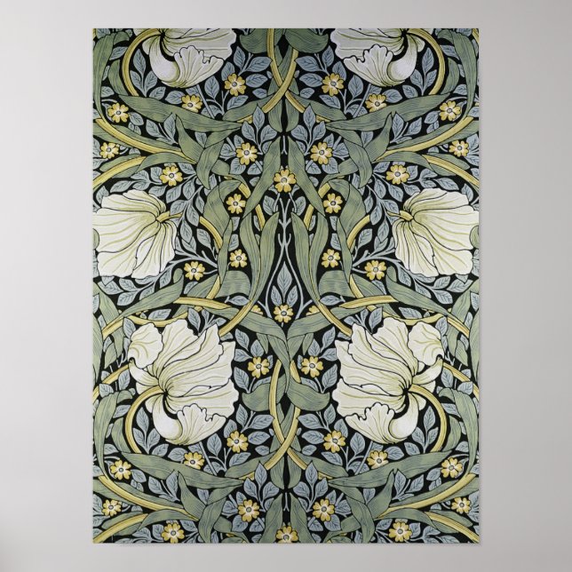 Póster William Morris - Diseño de papel de escritorio Pim (Frente)