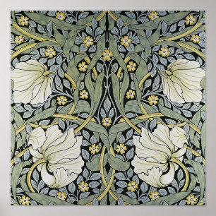 Póster William Morris - diseño del papel pintado del