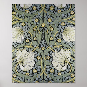 Póster William Morris - Diseño del patrón Pimpernel