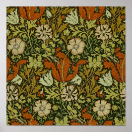 Póster William Morris - Diseño textil en frío