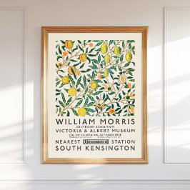 Póster William Morris Fruit o Pomegranate Lemons Tree