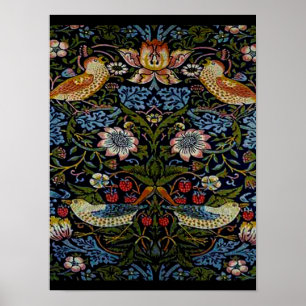 Póster William Morris hermoso patrón, art nouveau, vin