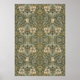 Póster William Morris Honeysuckle Design
