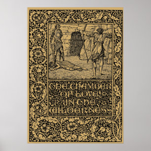 Póster William Morris Kelmscott Página de prensa 1896
