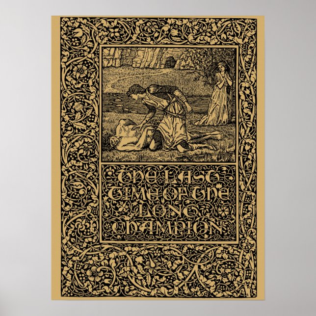 Póster William Morris Kelmscott Press página 1896 (Frente)