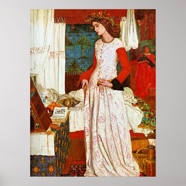Póster William Morris, La Bella Iseult, (Frente)