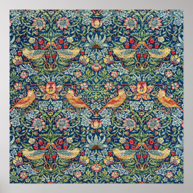 Póster William Morris - Ladrón de fresas (Frente)