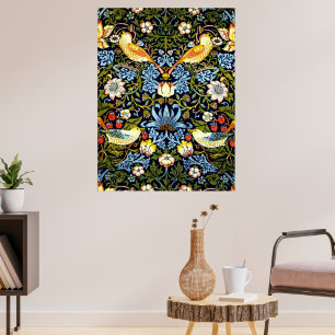 Póster William Morris, ladrón de fresas