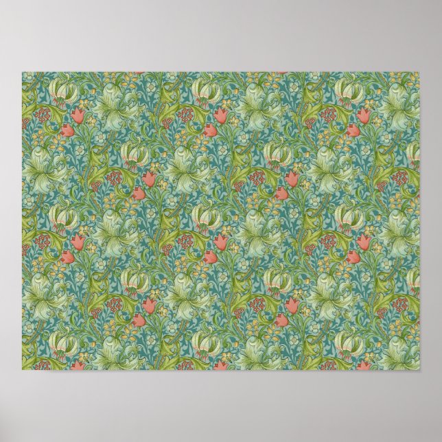 Póster William Morris "Lirio Dorado" 1 (Frente)