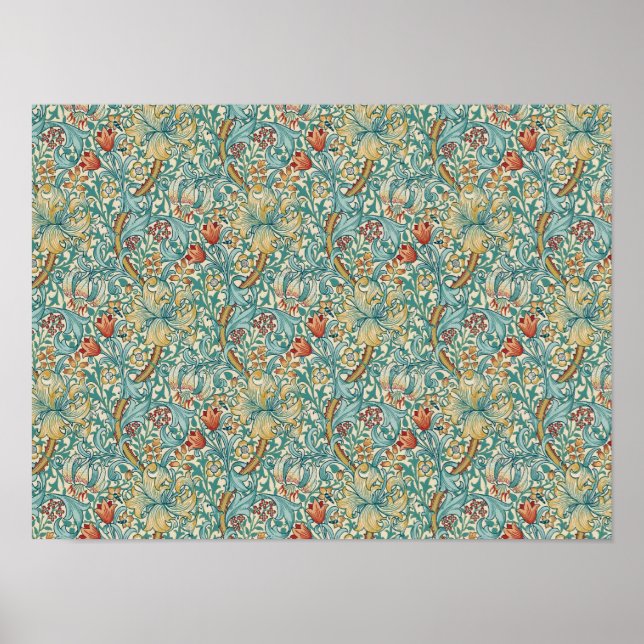 Póster William Morris "Lirio Dorado" 3 (Frente)