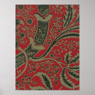 Póster William Morris - muestra del papel pintado con el