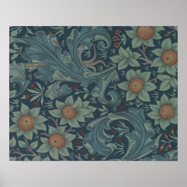 Póster William Morris Orchard Pattern Wallpaper (Frente)
