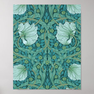 Póster William Morris - Patrón de Pimpernel Verde