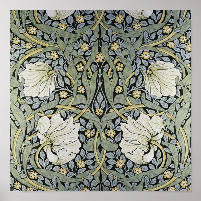 Póster William Morris - Pimpernel  Pattern Design (Frente)