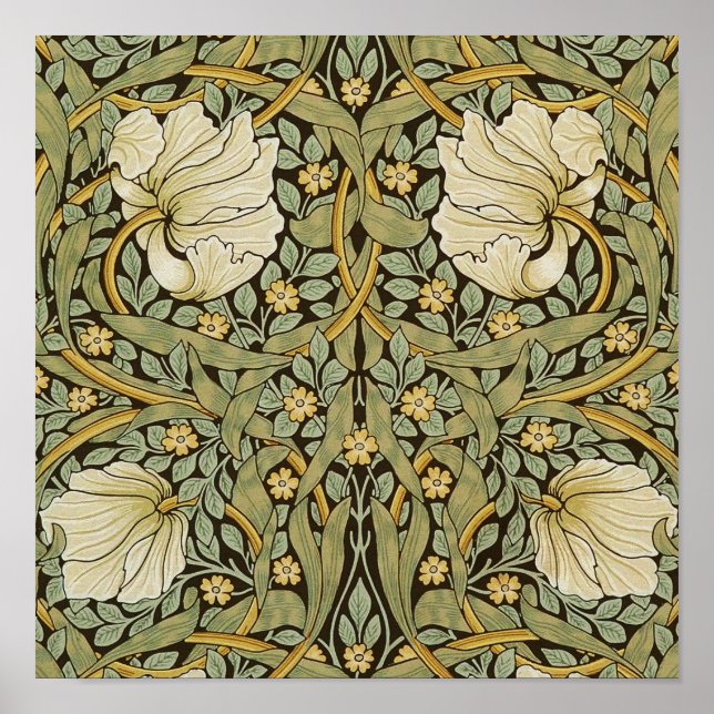 Póster William Morris Pimpernel Vintage Pre-Raphaelite (Frente)