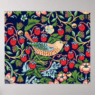 Póster William Morris Strawberry Thief