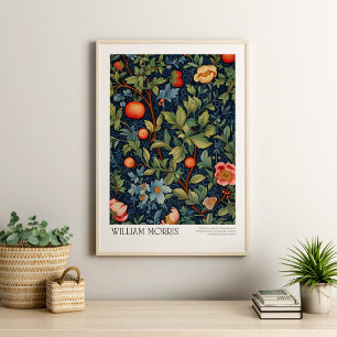 Póster William Morris Vintage Peach y Blossom
