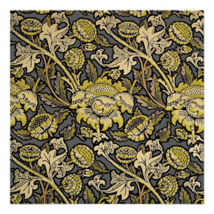 Póster William Morris Wey Floral Wallpaper