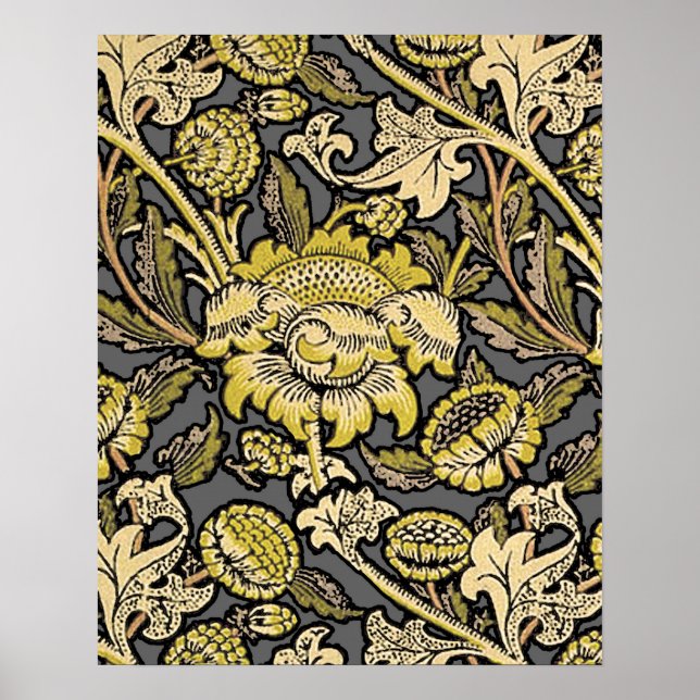 Póster William Morris Wey Wallpaper Floral (Frente)