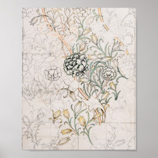 Póster William Morris, Wild Tulip 1884