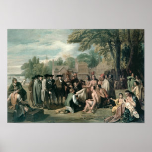 Póster William Penn's Treaty with the Indians in
