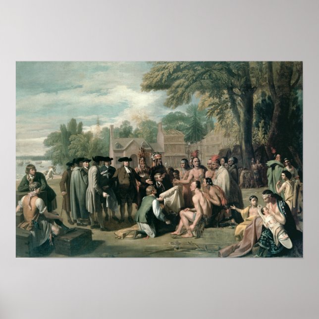Póster William Penn's Treaty with the Indians in (Frente)
