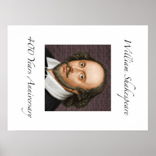 Póster William Shakespeare 400 años de aniversario