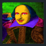 Póster William Shakespeare Pop Art<br><div class="desc">William Shakespeare (1564-1616) era un poeta,  dramaturgo y actor inglés,  ampliamente considerado como el mejor escritor en inglés</div>