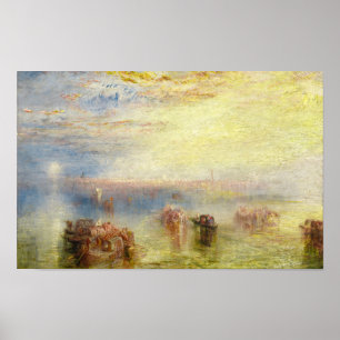Póster William Turner - Acercamiento a Venecia