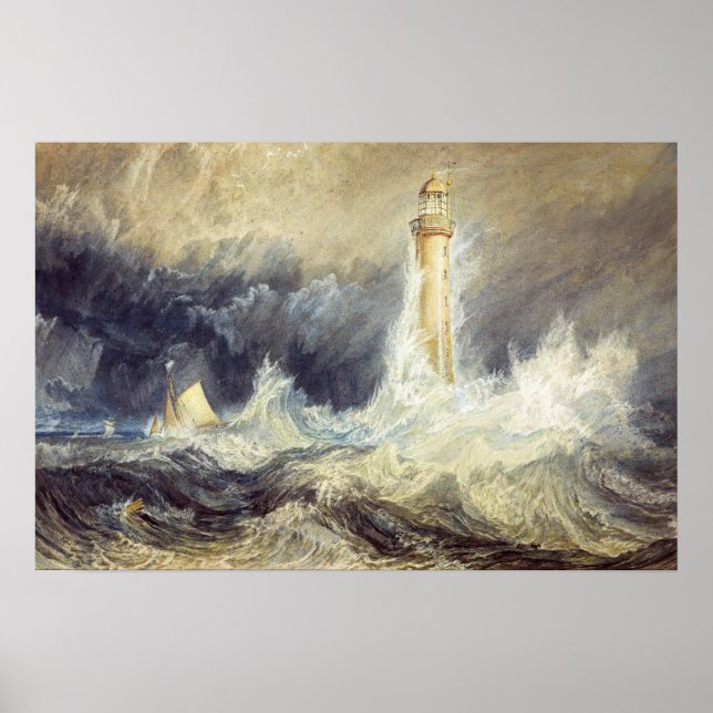 Póster William Turner - Bell Rock Lighthouse (Frente)