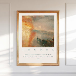 Póster William Turner Burning Houses Lords Commons 1834