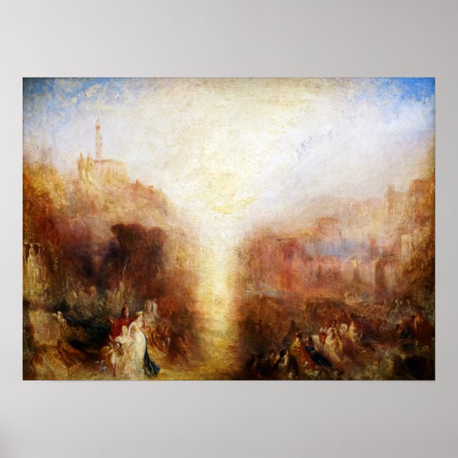 Póster William Turner - La visita a la tumba (Frente)