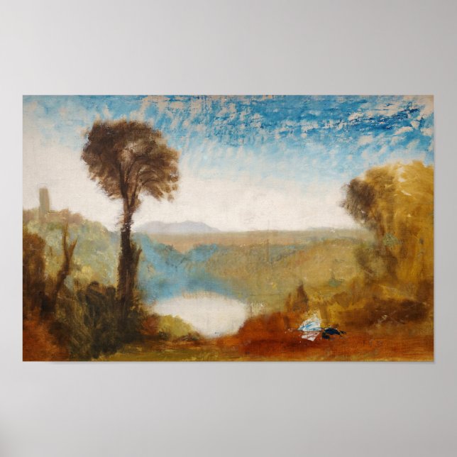 Póster William Turner - Lago de Nemi (Frente)