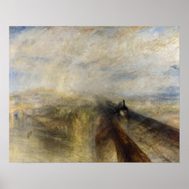 Póster William Turner - Lluvia, vapor y velocidad