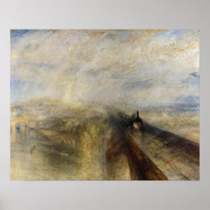 Póster William Turner - Lluvia, vapor y velocidad