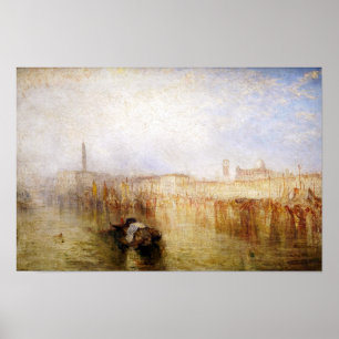 Póster William Turner - Muelle de Venecia, Palacio Ducal