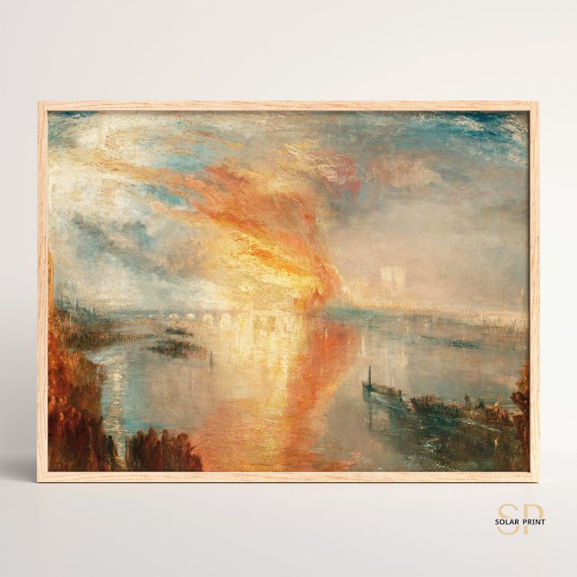 Póster William Turner Quema Del Parlamento De Las Casas (Subido por el creador)