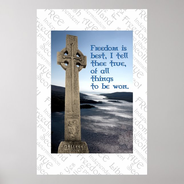 Póster William Wallace Poster de Libertad Escocesa (Frente)